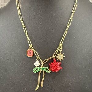Pancea NEW HOLIDAY BOW CHARM NECKLACE